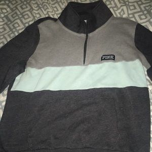 College neck jacket.